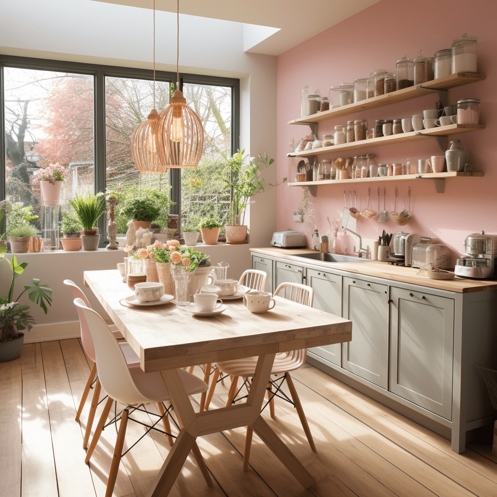 Cuisine rose : comment créer une ambiance tendance et délicate dans votre espace culinaire