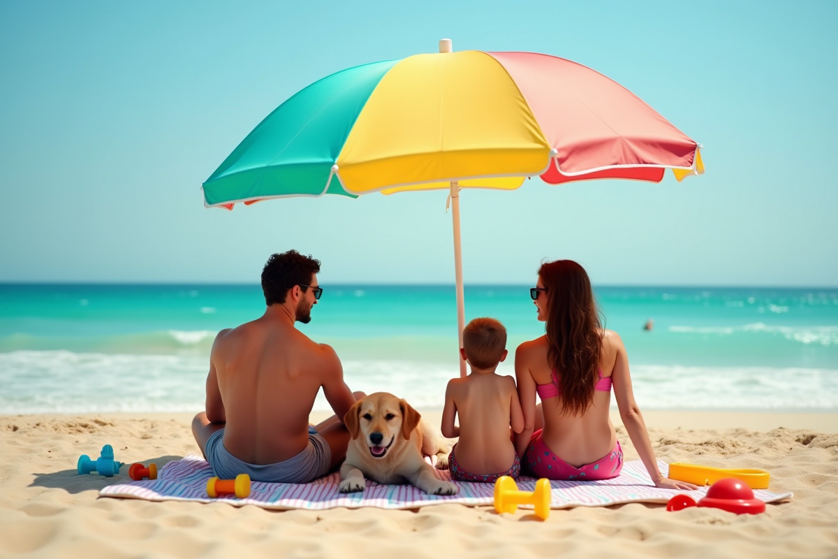 chien plage