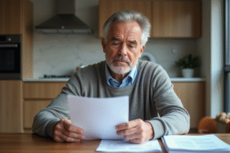 Hommes en immobilier examinant des documents dans une maison