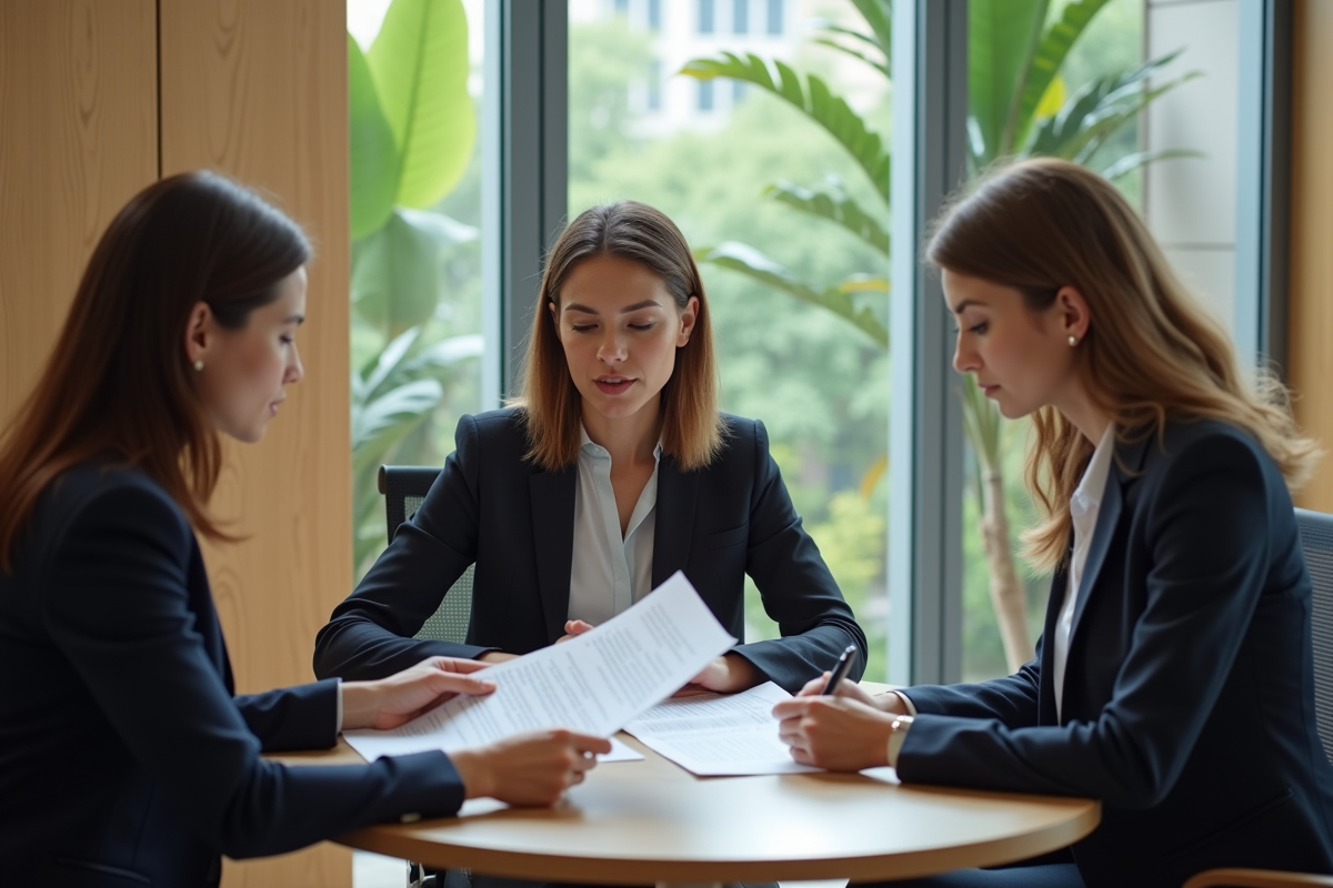 Groupe de professionnels collaborant autour d